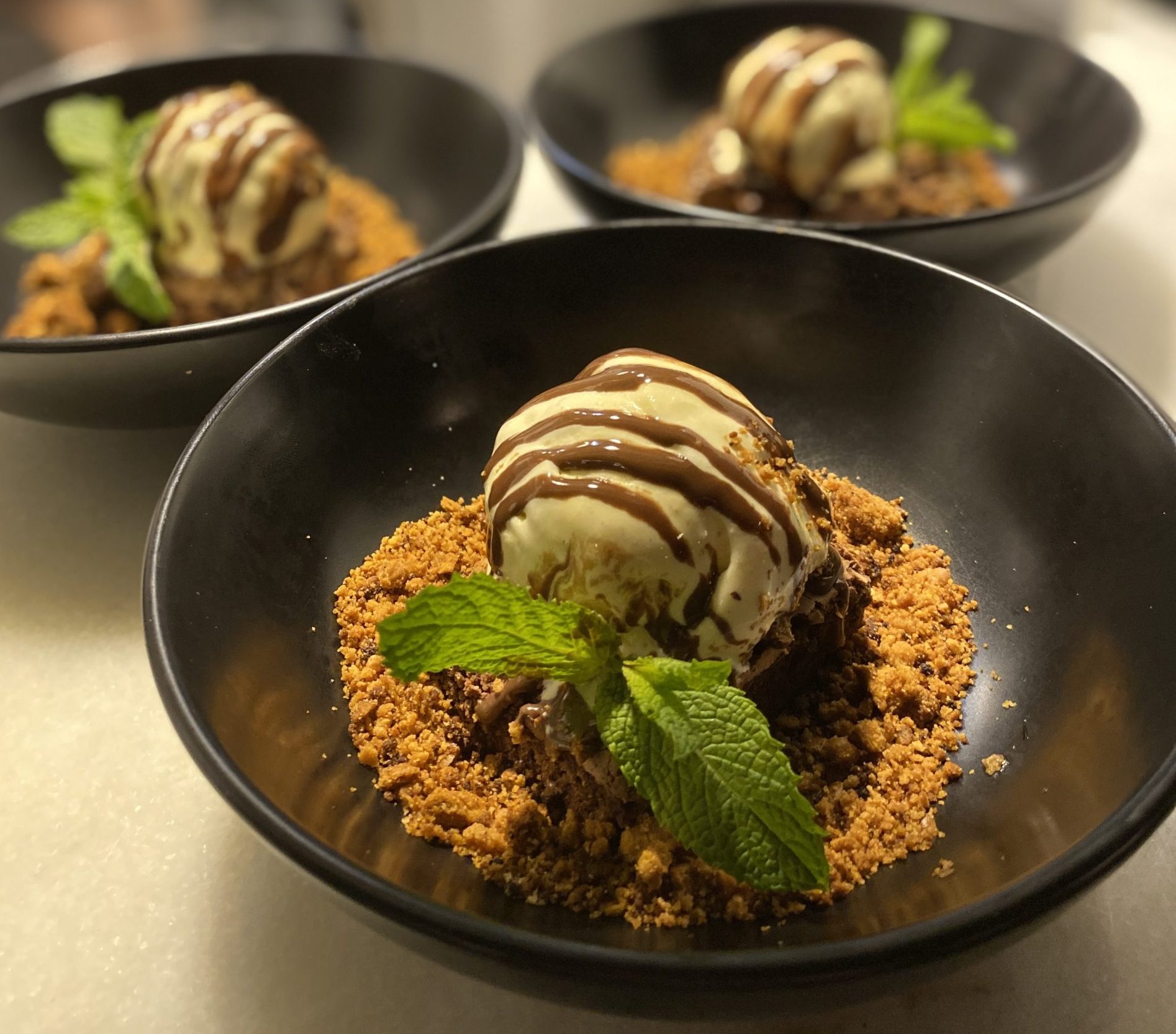 Brownie com gelado